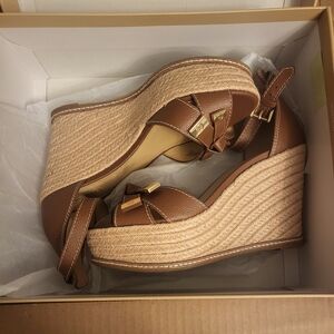 MICHAEL Michael Kors Tan Wedge Sandals